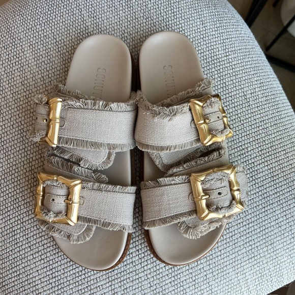 SCHUTZ ENOLA SPORTY LINEN SANDAL - Picture 4 of 5